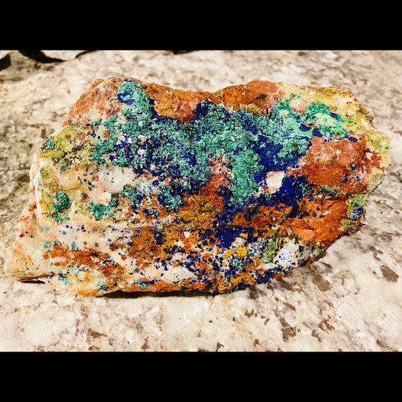 Malachite and azurite raw natural specimens! - Picture 3 of 12
